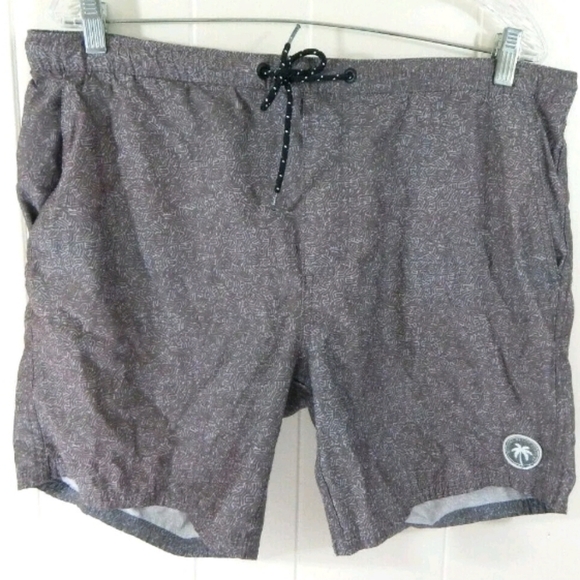 Tavik Men's Geometric Swim Trunks - Picture 1 of 3